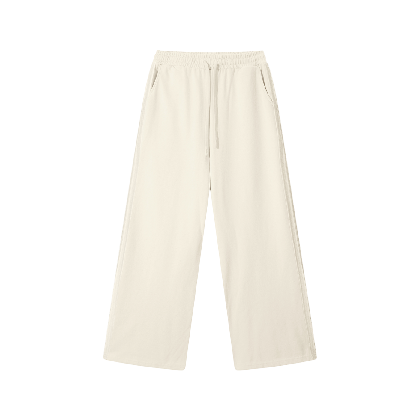 Contrast Tape Straight-Leg Sweatpants