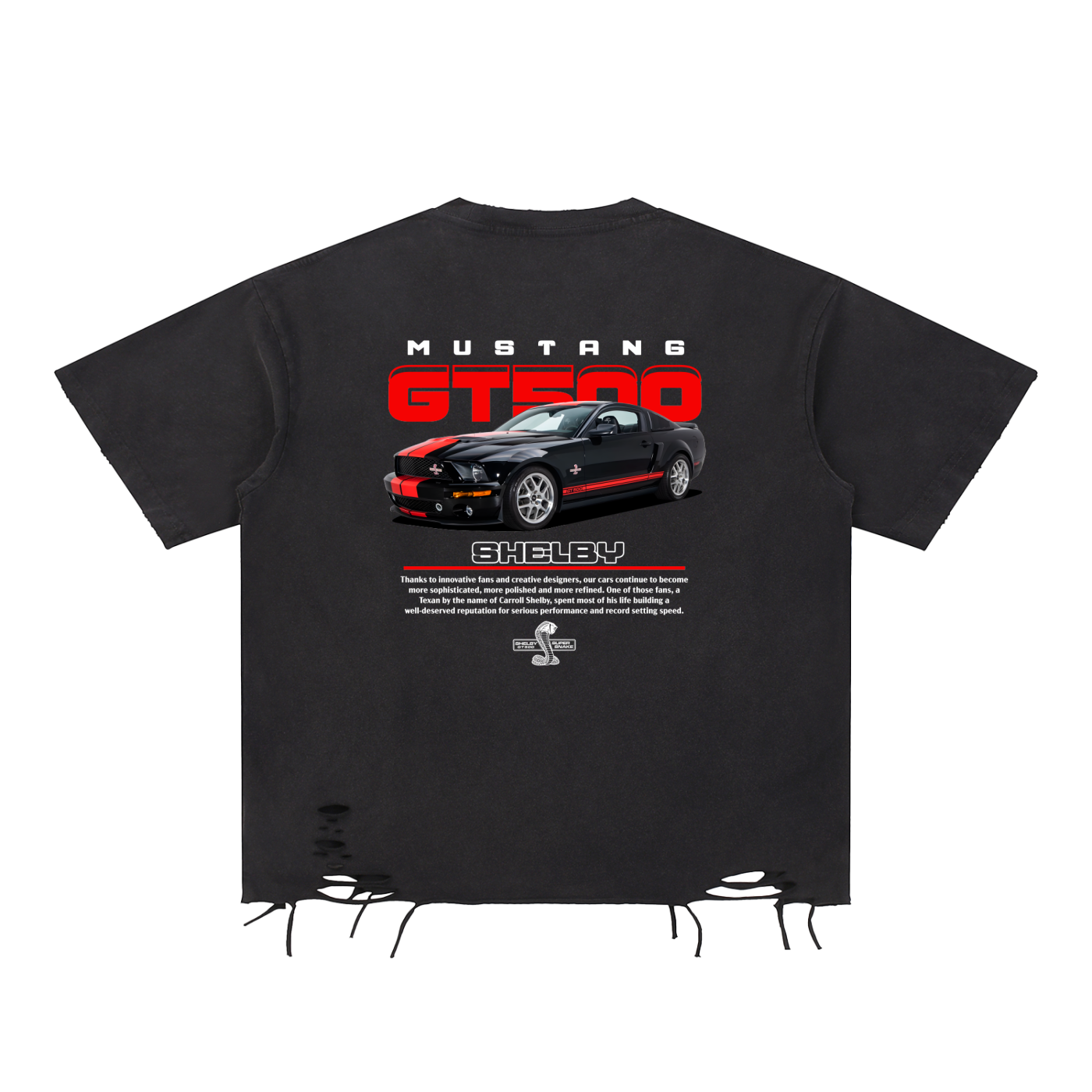 BLACK RED SHELBY T-SHIRT