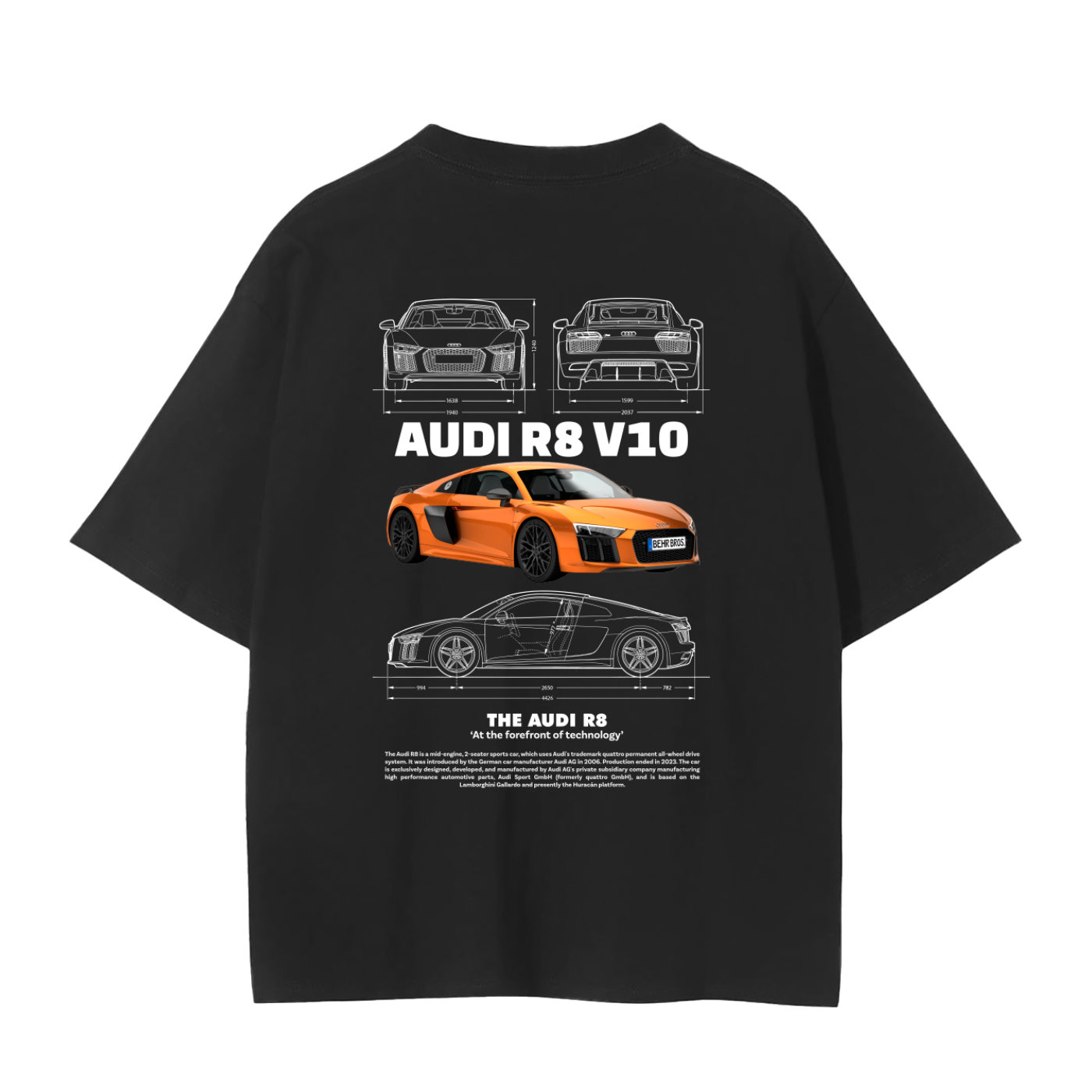 AUDI R8 ORANGE T-Shirt