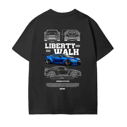 R35 BLUE Cotton T-Shirt