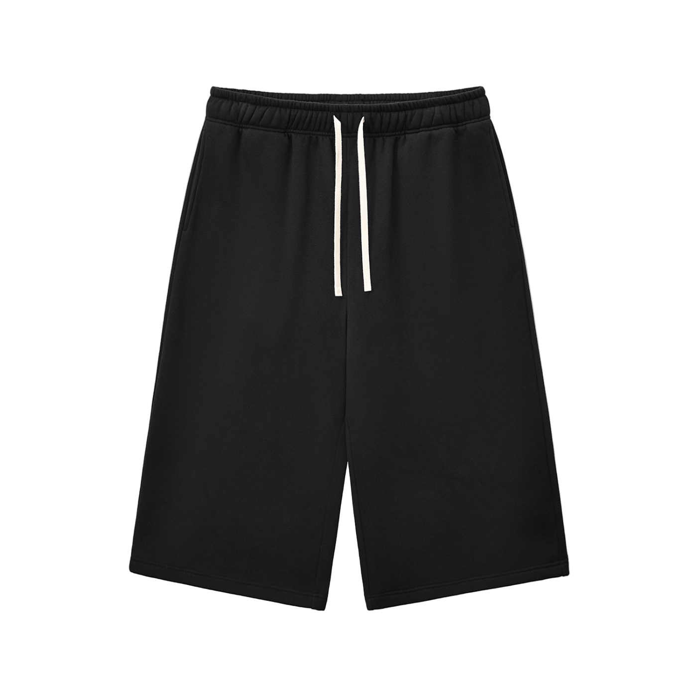 Relaxed Drawstring 3/4 Sweatpants