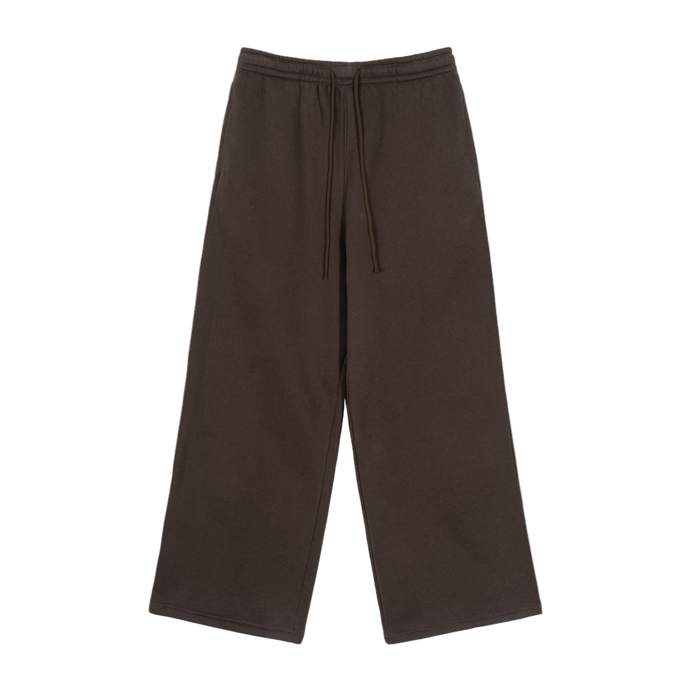 Fleece Drawstring Straight-Leg Sweatpants