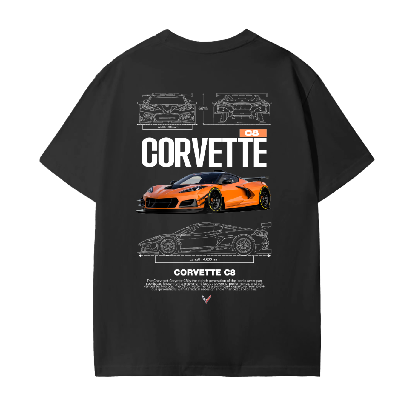 ORANGE C8 Cotton T-Shirt