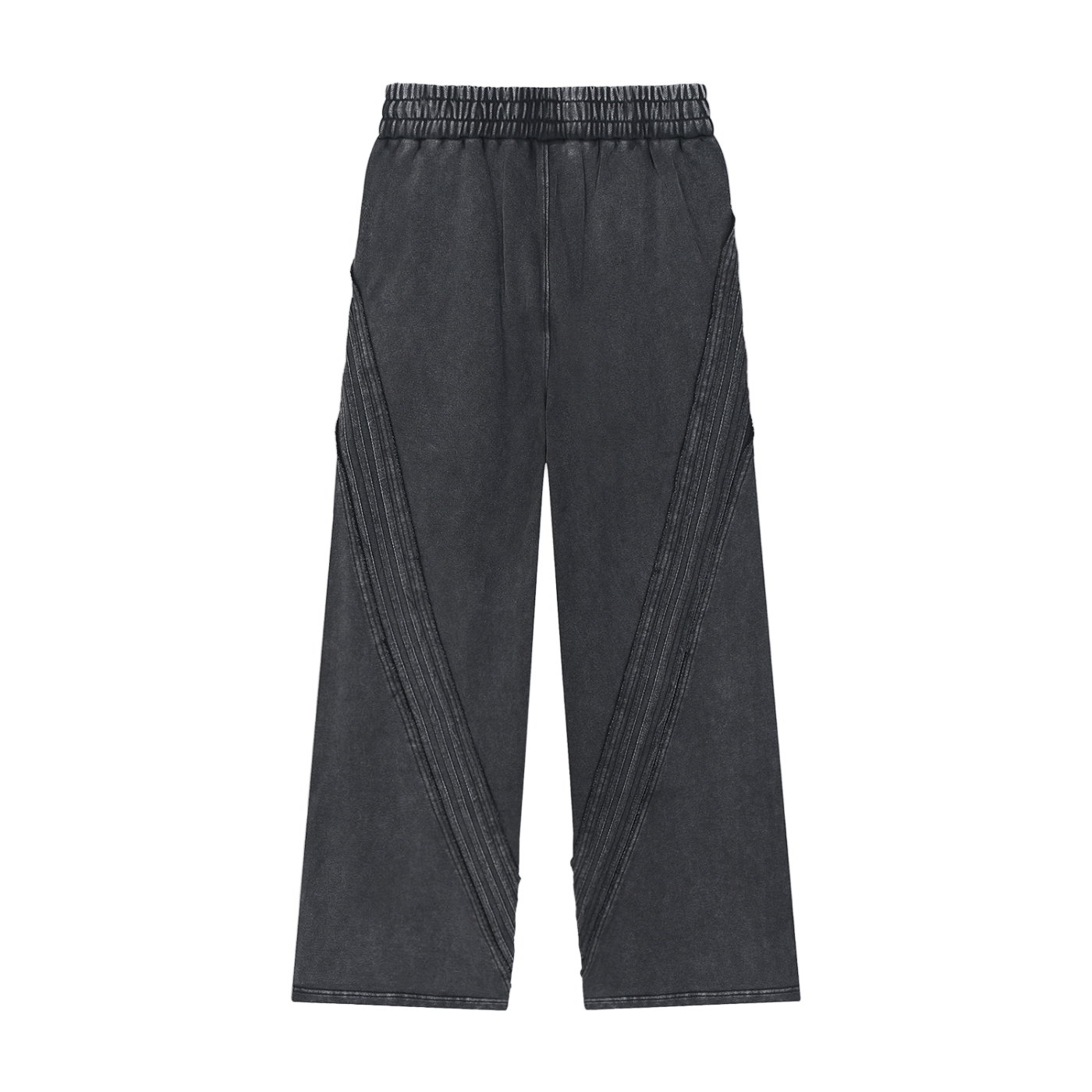 Snow Washed Tape Raw Edge Sweatpants