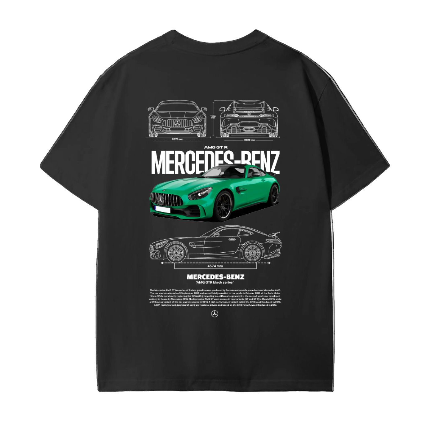 GREEN MERCDES Cotton T-Shirt