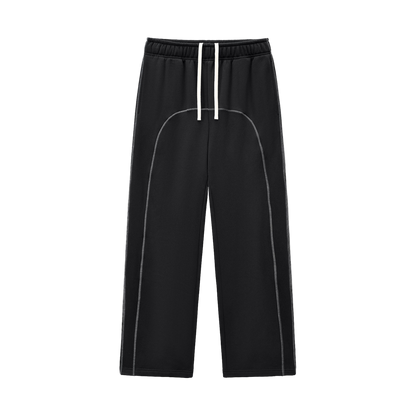 Contrast-Stitched Fleece Sweatpants