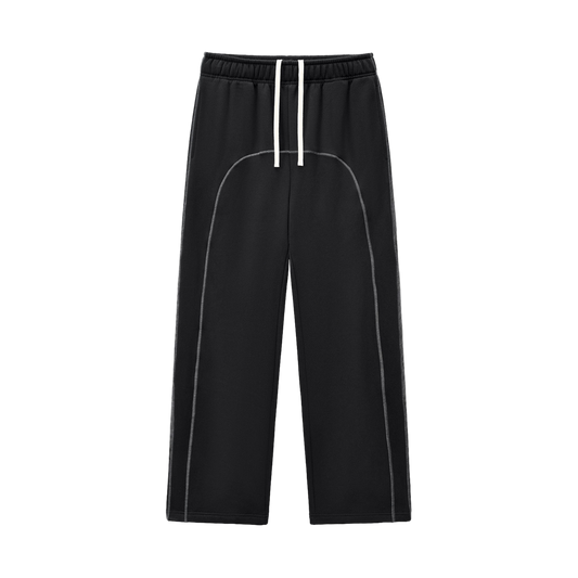 Contrast-Stitched Fleece Sweatpants