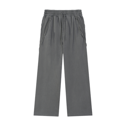 Snow Washed Tape Raw Edge Sweatpants