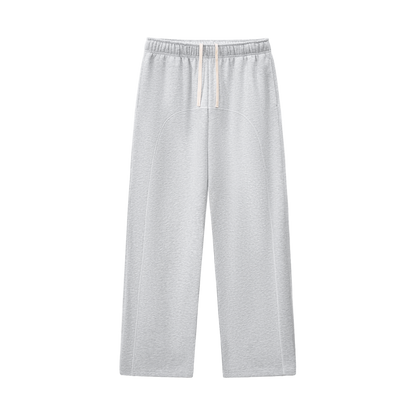 Contrast-Stitched Fleece Sweatpants
