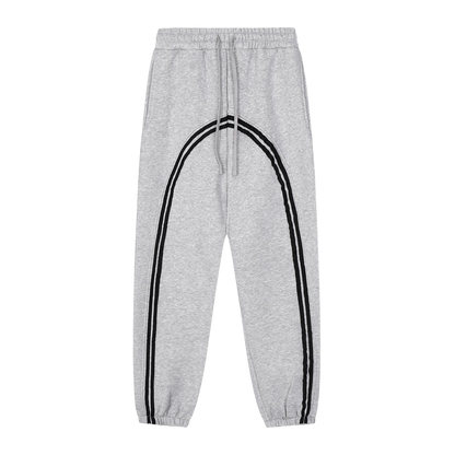 Sun Fade Contrast Tape Fleece Jogged Sweatpants